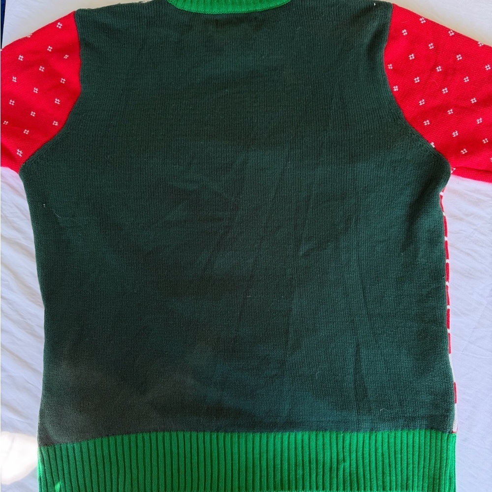 Well Hung Spencers Christmas Sweater - Red/Green - Picture 7 of 7
